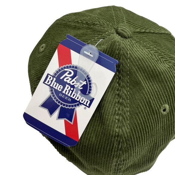NWT Pabst Blue Ribbon Corduroy Snapback Hat - Picture 8 of 13